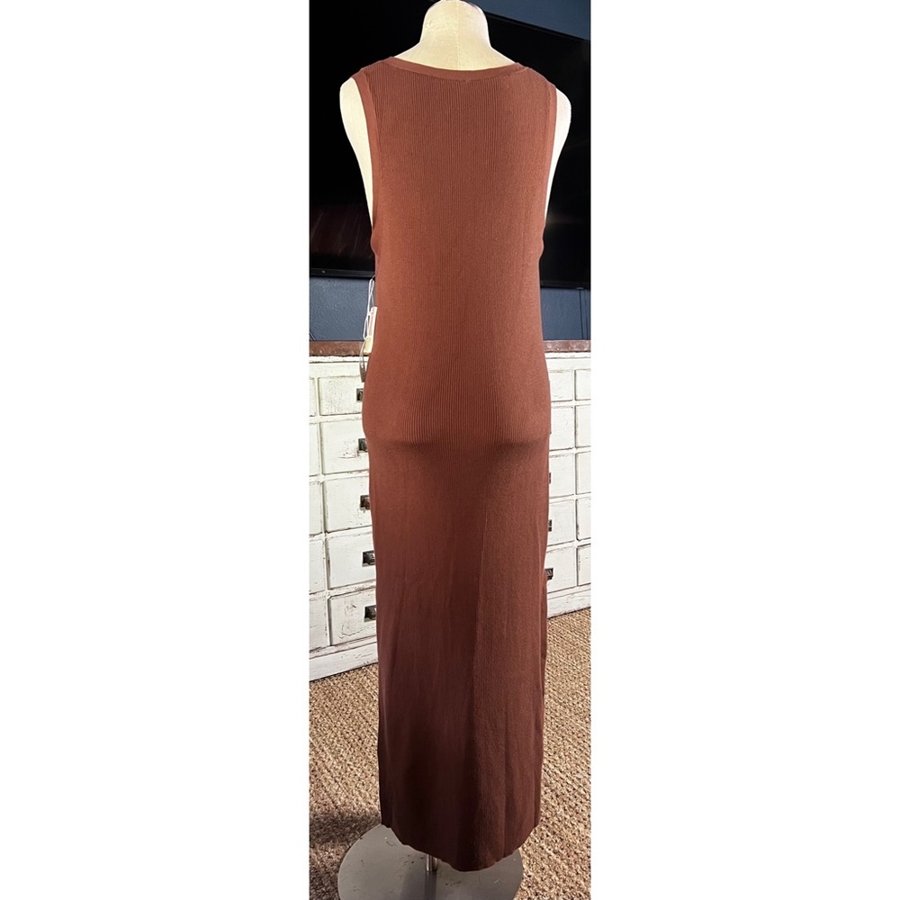 Anthropologie Daily Practice Slim V-Neck Two Piece Knit Dress Set M - Picture 13 of 14